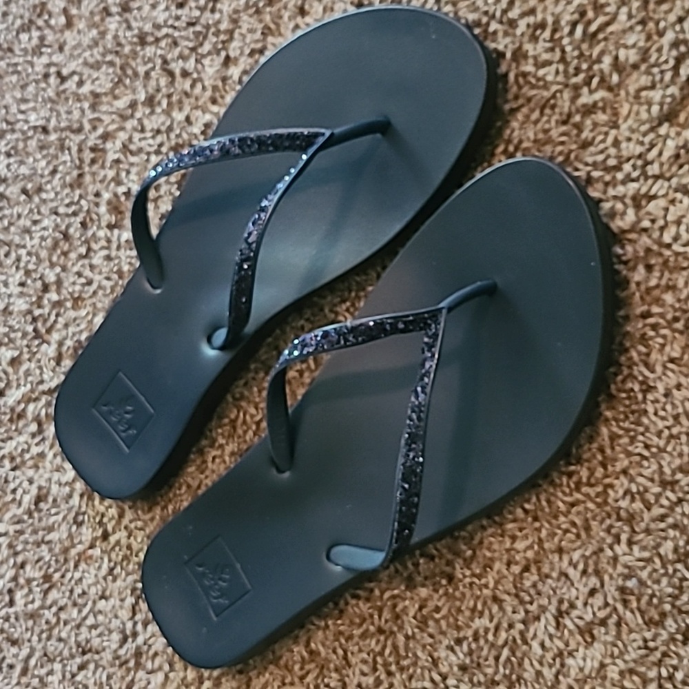 Reef glitter flip flops